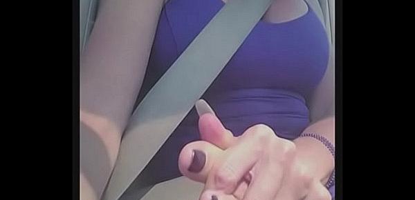  Blonde MILF Showing Her Smelly Sweaty Feet In The Car After Gym Workout
